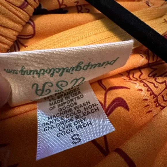 Pinup Girl Clothing Spanish Fans butterfly dress Size Small - Picture 3 of 3